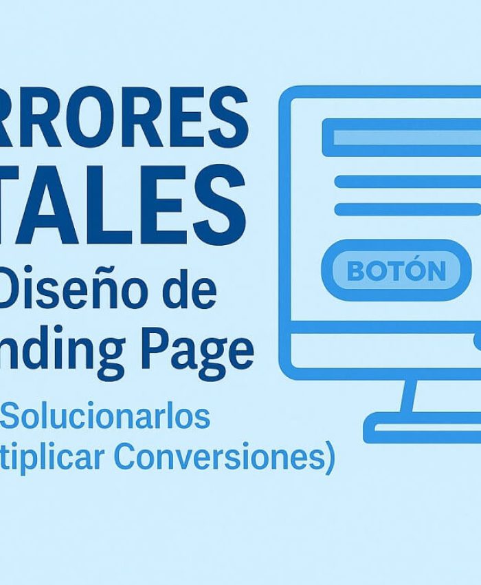5 Errores de diseño de tu landing page ¿Cómo Solucionarlos para Multiplicar Conversiones?